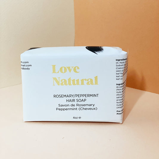 Rosemary Peppermint Hair, Face and Body Soap (5oz)